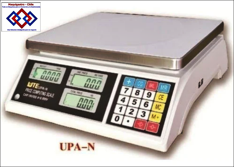 Balanza Sobremesa 30 Kg UPA Visor LCD