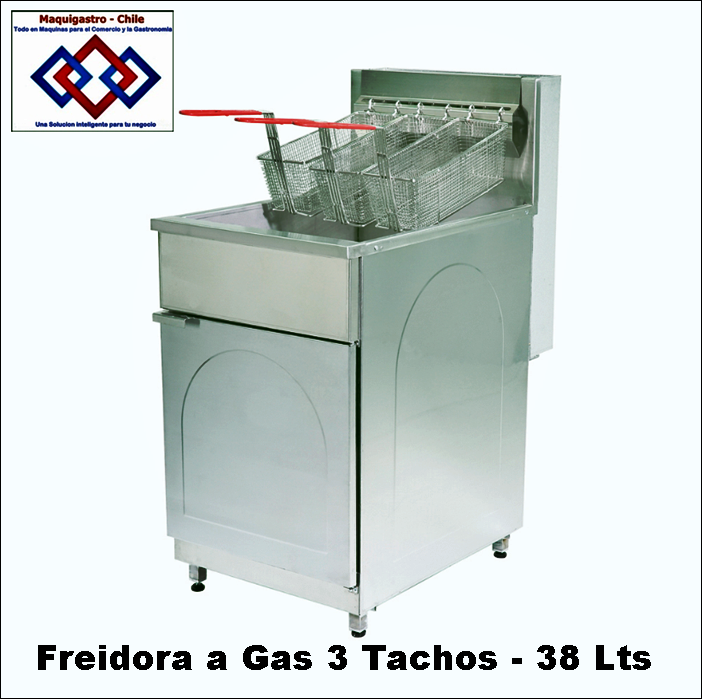 Freidora a gas alta producción 38 Lts.
