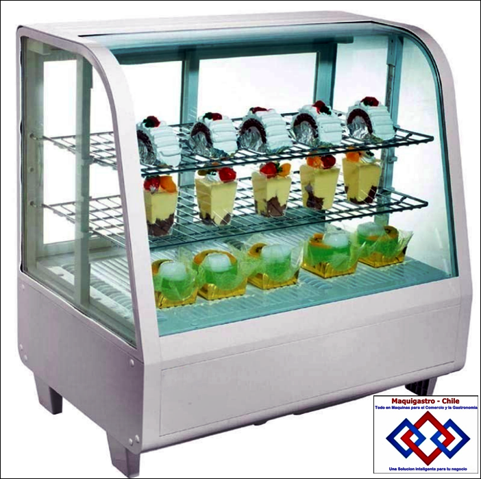 Vitrina Sobremesa Refrigerada Blanca100 Litros